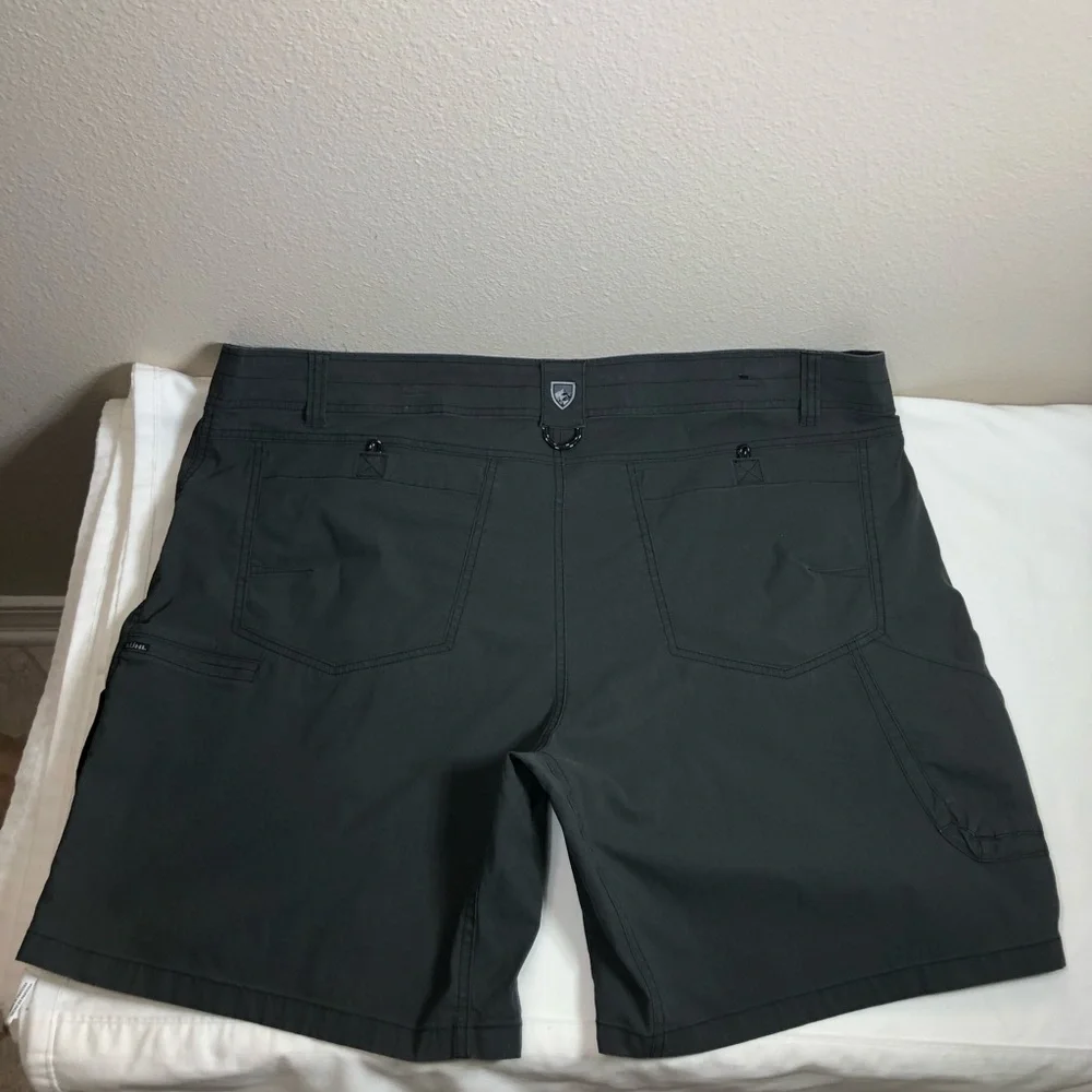 Kuhl Vintage Patina Dye the‎ RAMBLR Charcoal Lightweight Classic Look Shorts 42